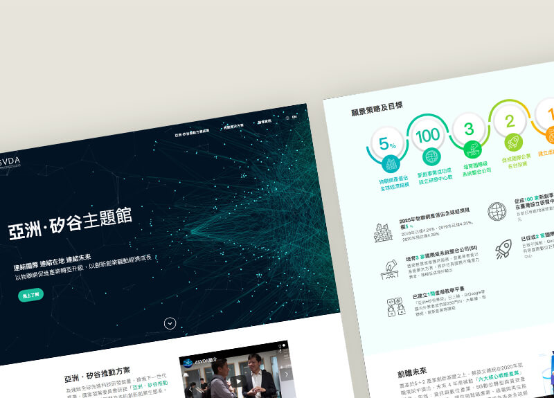 網頁設計作品範例|亞洲矽谷ASVDA 網頁設計作品範例|亞洲矽谷ASVDA
